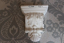 X2 Small Vintage Scroll Leaf  Plaster Corbels 149mm x 123mm x 47mm